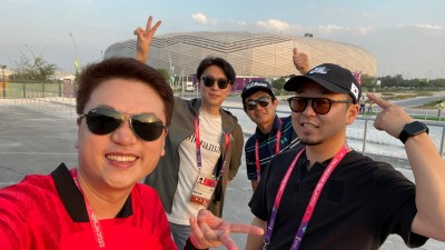 (2022 카타르 월드컵) MBC 제작진(달수네 라이브팀 박문성 위원), 김나진 아나운서와 함께한 카타르 도하 윤스테이(YOONSTAY)